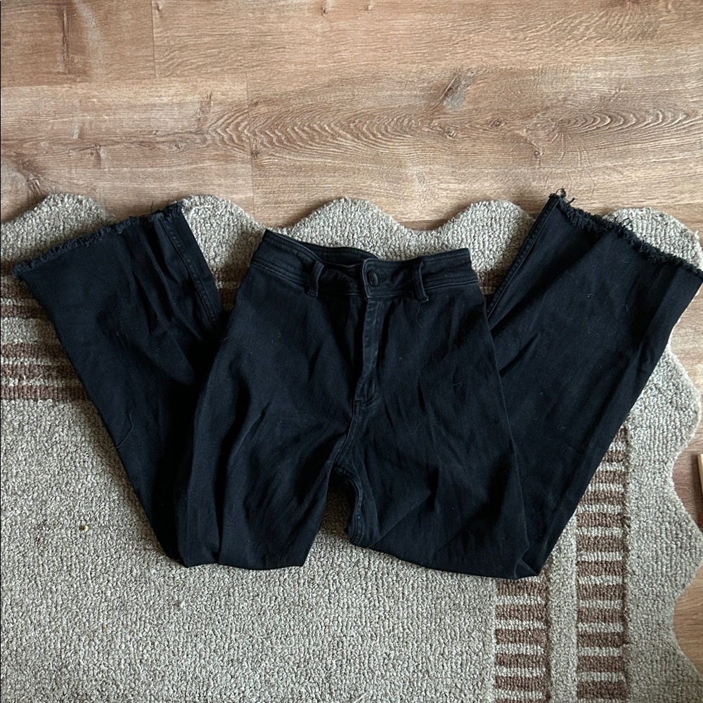 Women's Black Flare Jeans